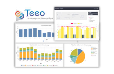 Photo du logiciel Teeo, management énergétique et environnemental